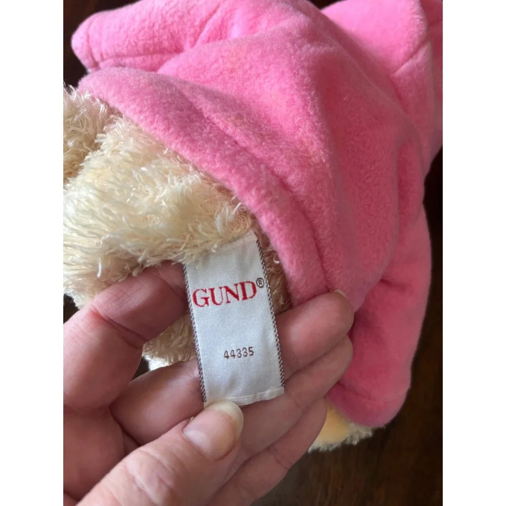 Gund Macys BreastCancer Awareness Pink Ribbon Teddy Bear Plush Pink Hoodie 44335
